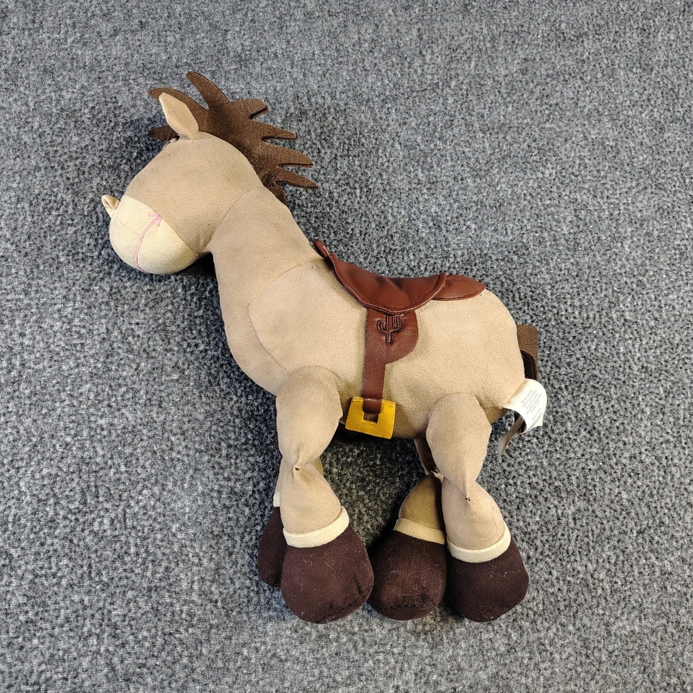 Disney Bullseye Plush Toy Story 12 Inch Tan (Pixar Horse Stuffed Animal)